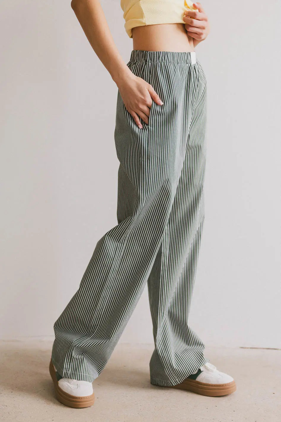 Marline Striped Boxer Pants