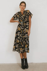 Kaitlyn Floral Midi Dress