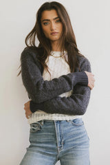 Winslow Knit Shrug in Charcoal