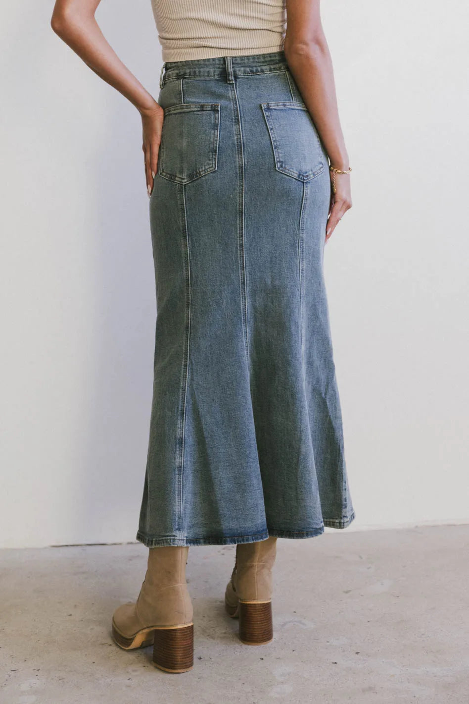 Azzy Denim Mermaid Skirt