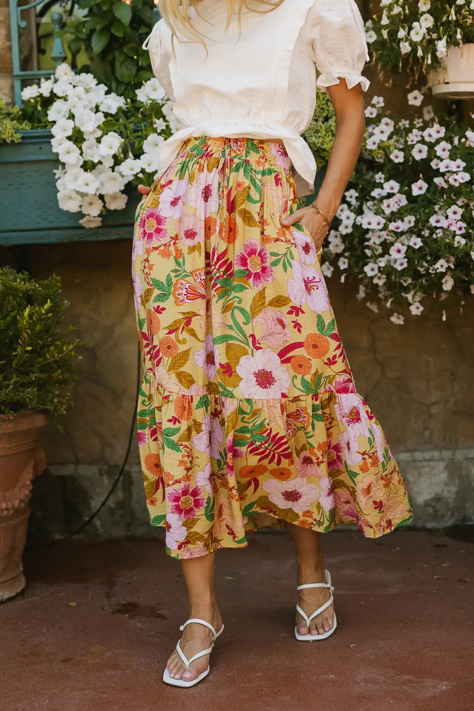 Cecily Floral Skirt - FINAL SALE