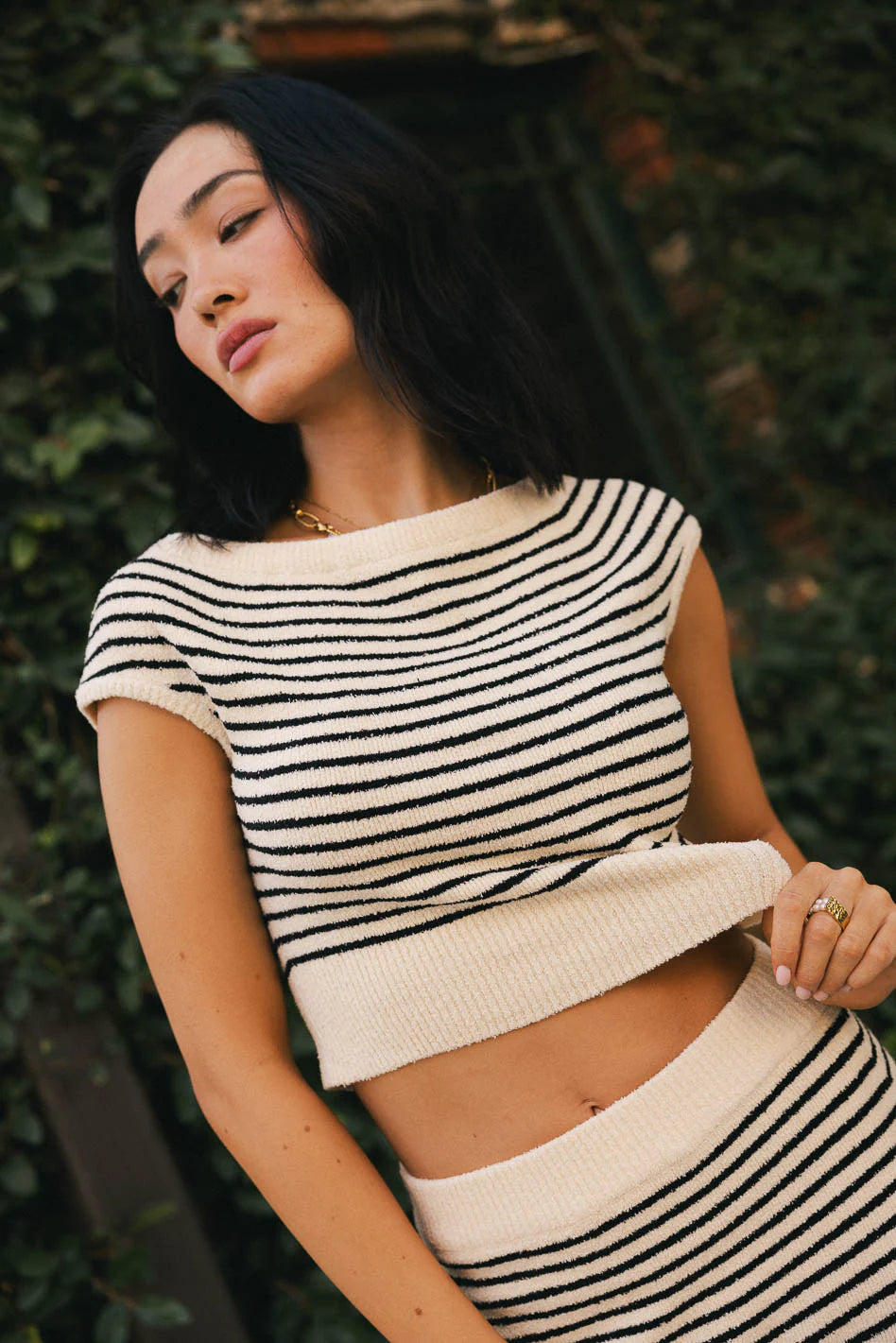 Smith Knit Striped Sweater