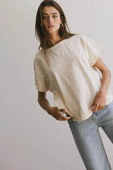 Indy Contrast Top in Cream