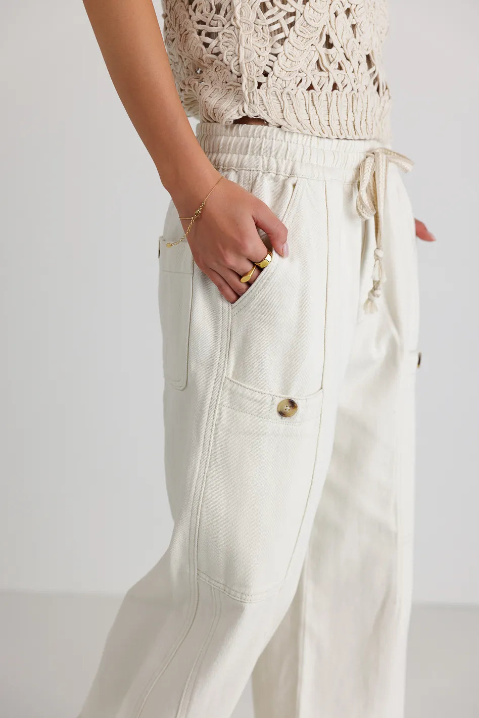 Robyn Pants in Ivory