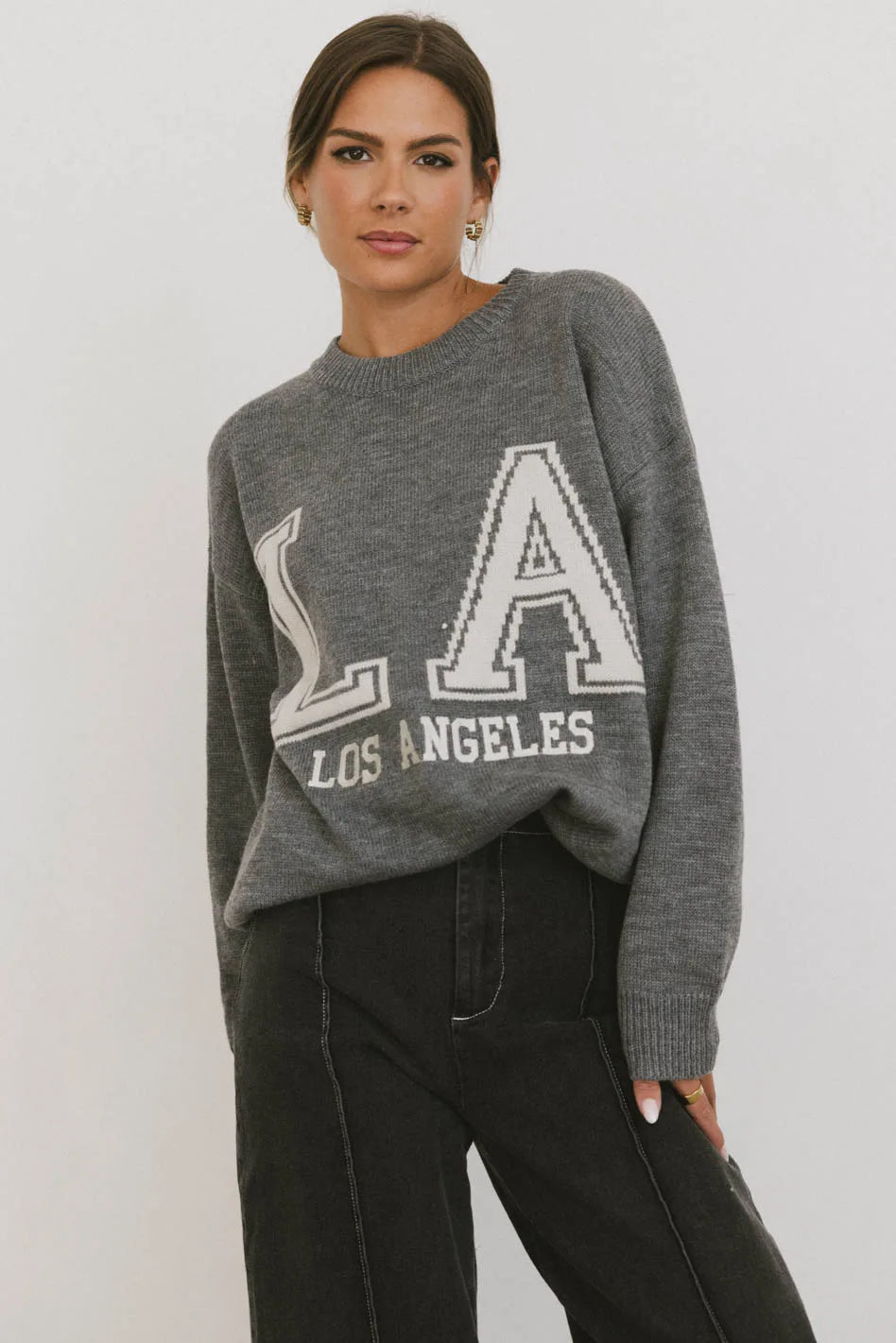 Urban Graphic Knit Sweater - Los Angeles