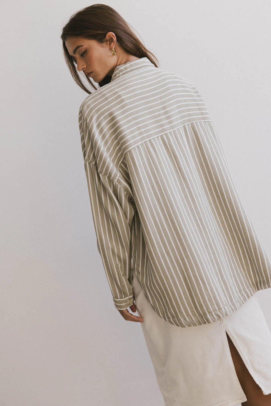 Ezti Striped Button Up