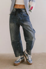 Jocelyn Barrel Jeans in Medium Wash