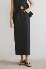 Miriam Denim Maxi Skirt - FINAL SALE