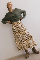 Chrissy Abstract Skirt