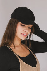 Basic Baseball Cap in Black