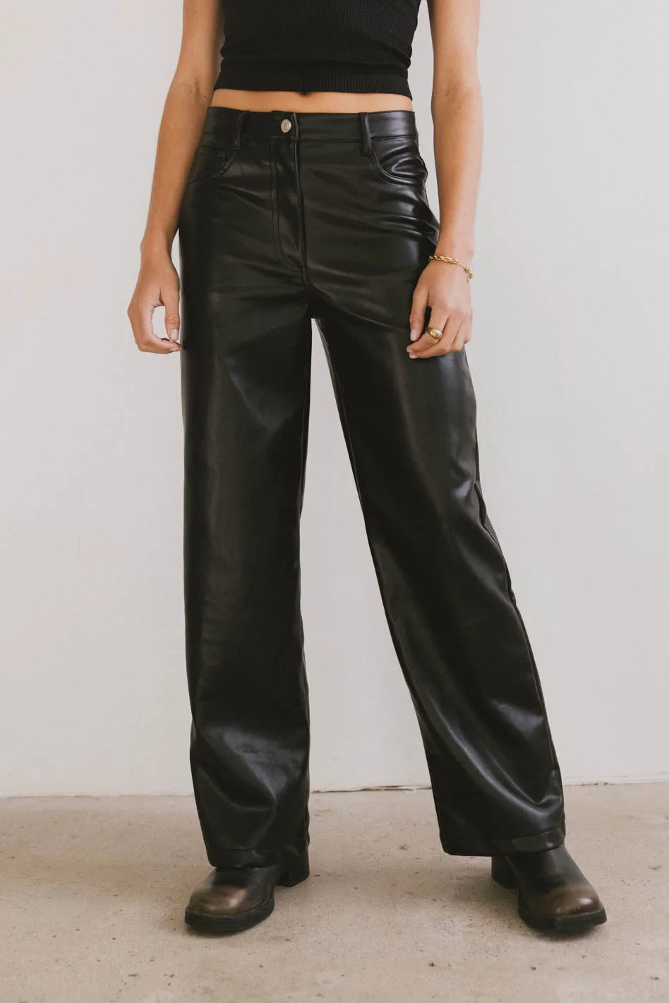 Dayna Vegan Leather Pants