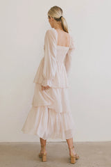 Manning Shimmery Midi Dress in Champagne