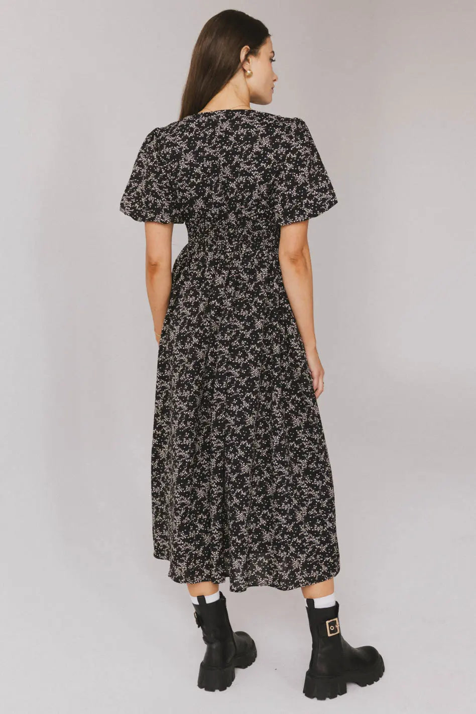 Elladine Floral Midi Dress