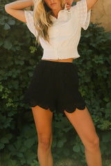 Ketsy Crocheted Shorts in Black - FINAL SALE