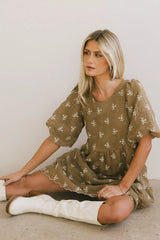 Marco Embroidered Mini Dress