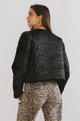 Shelly Quilted Jacket in Black