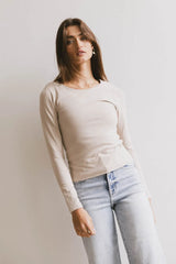 Kendra Basic Top in Fog