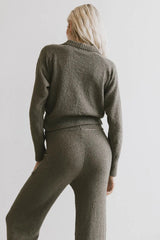 Breck Knit Sweater in Olive - FINAL SALE