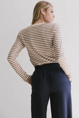 Reggie Striped Top in Brown - FINAL SALE