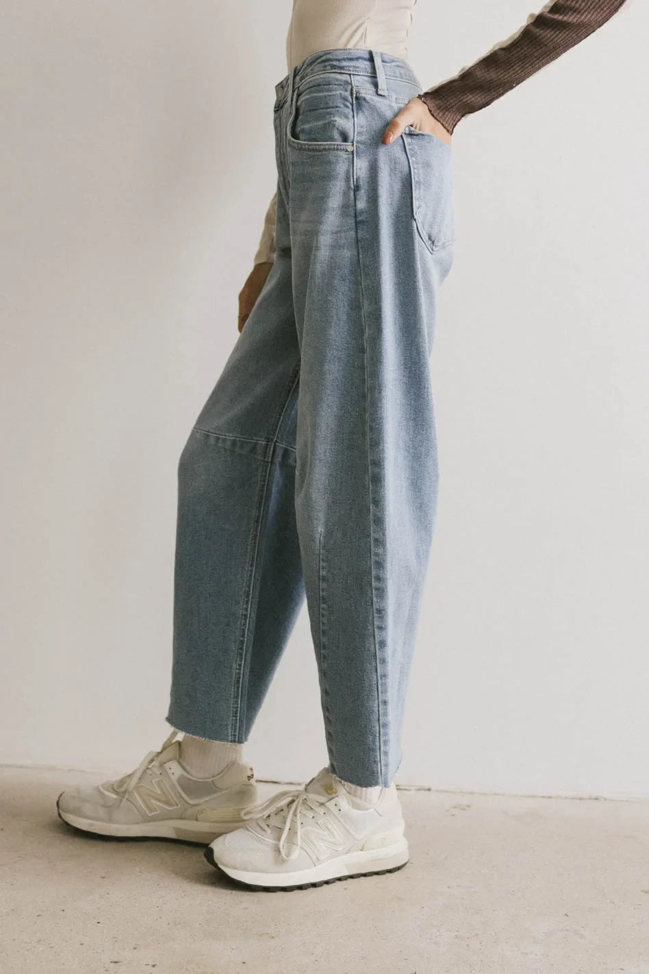 Juliette Barrel Jeans in Light Wash