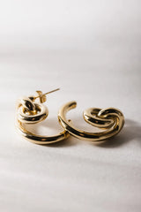 Eliana Abstract Earrings in Gold - Tarnish Free - FINAL SALE