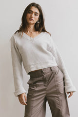 Serena Knit Sweater in Grey