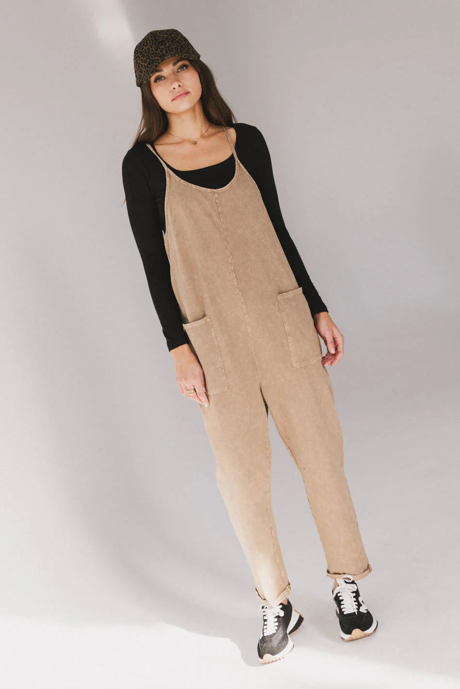 Bram Overalls in Taupe