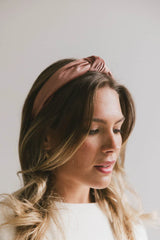 Knot Headband in Blush