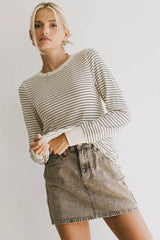 Dane Acid Wash Denim Skirt - FINAL SALE