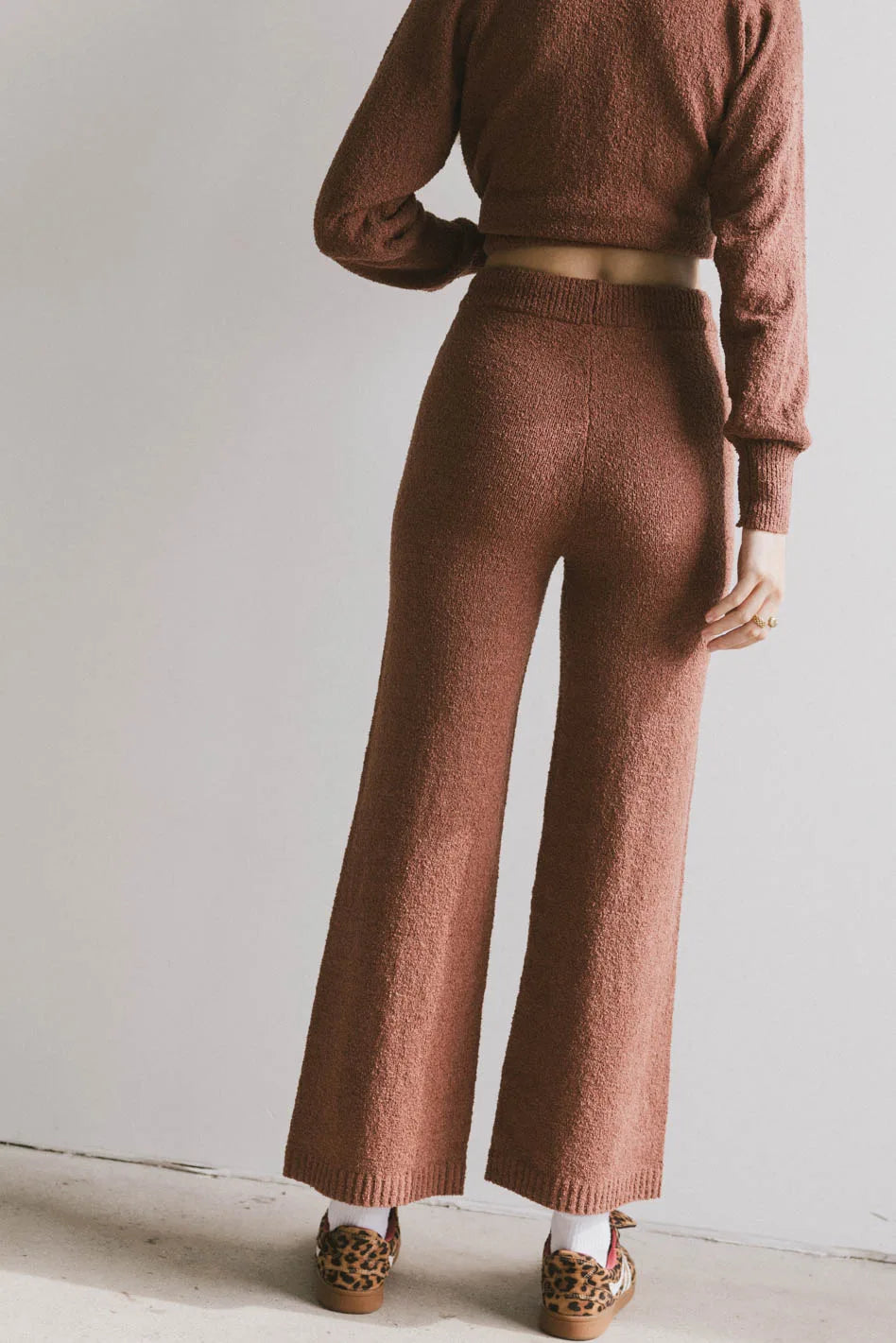 Breck Knit Pants in Brick