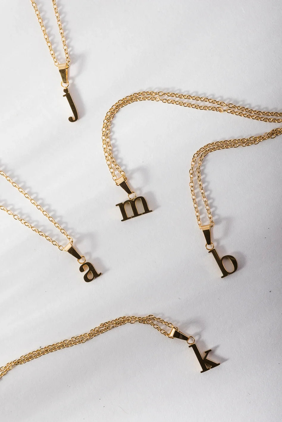 Nella Initial Necklace - Tarnish Free