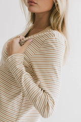 August Striped Ribbed Top - FINAL SALE