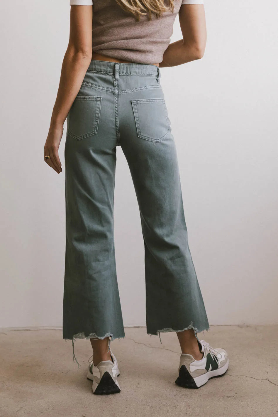 Charlie Distressed Jeans in Teal - FINAL SALE