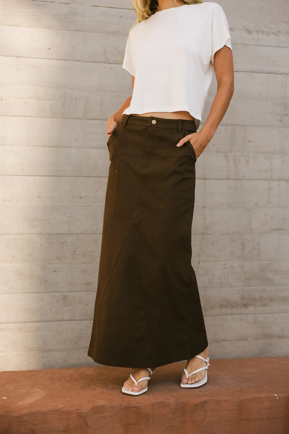 Charlotte Denim Maxi Skirt - FINAL SALE