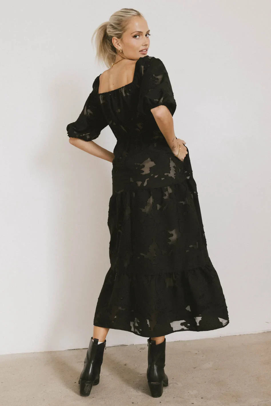 Bethany Maxi Dress in Black