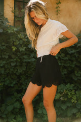 Ketsy Crocheted Shorts in Black - FINAL SALE