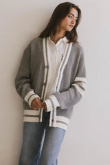 Aurelia Knit Cardigan in Grey