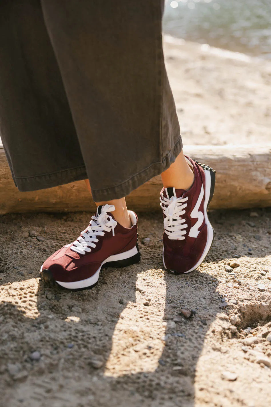 Steve Madden Campo Sneakers in Burgundy