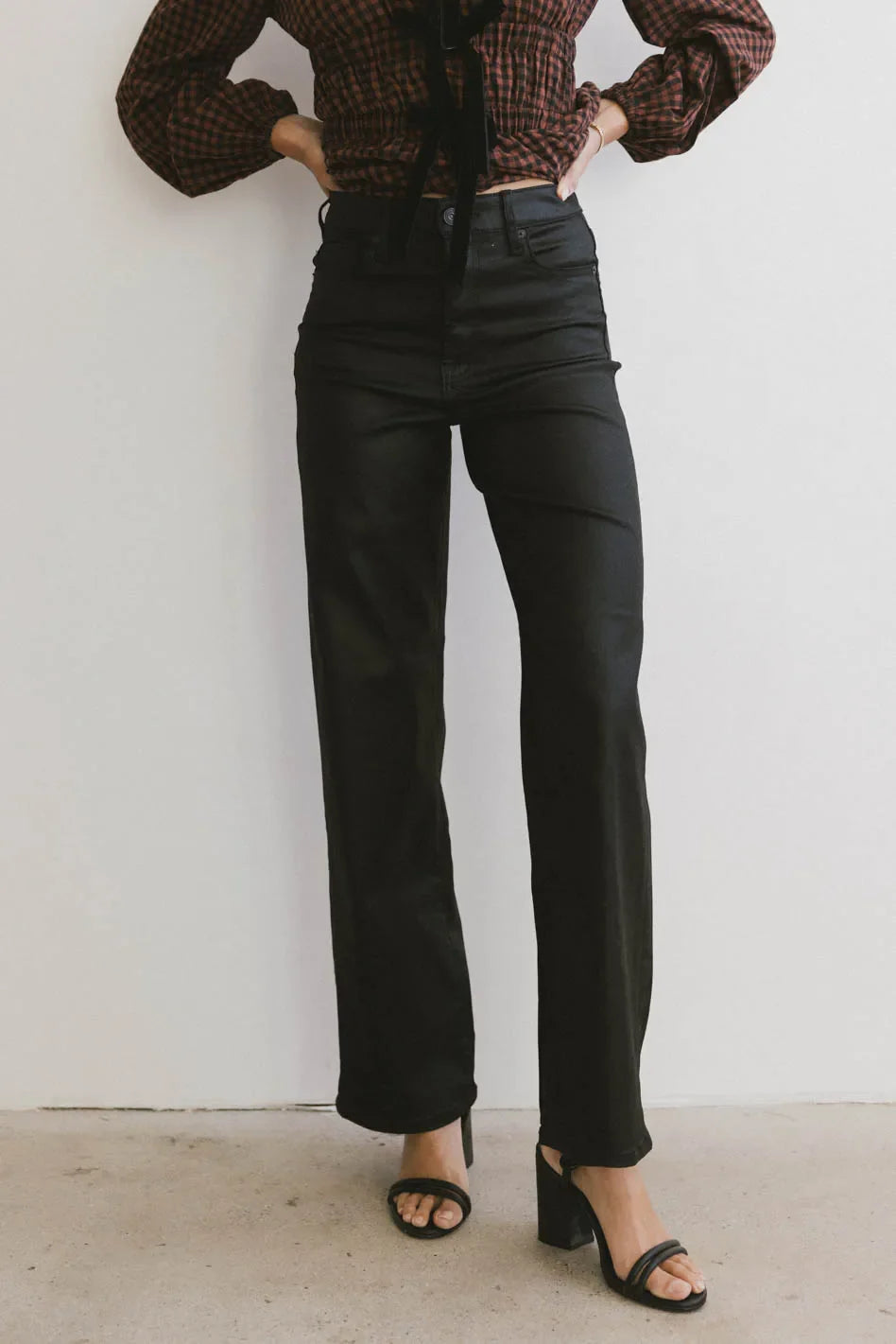 Tally Coated Wide Leg Jean - FINAL SALE