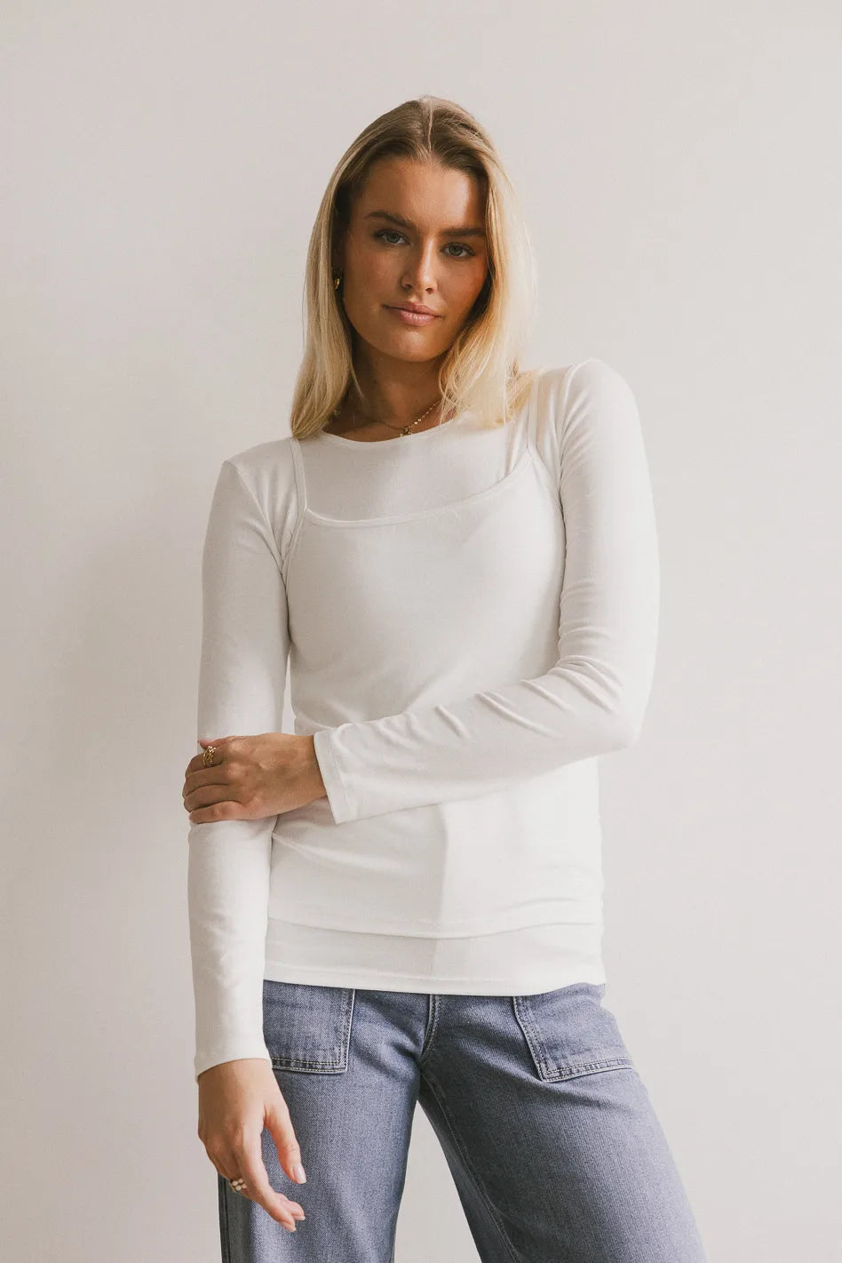 Annalise Knit Top in Ivory