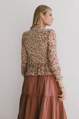 Vera Smocked Floral Blouse - FINAL SALE