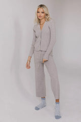 Evelise Ribbed Pants in Grey