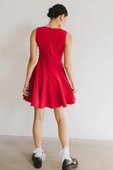 Liora Mini Dress in Red