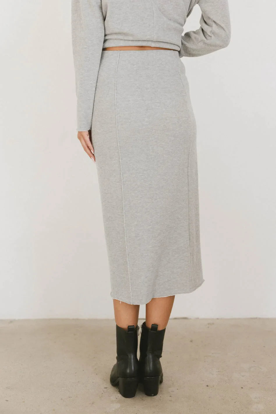 Harden Midi Skirt in Grey