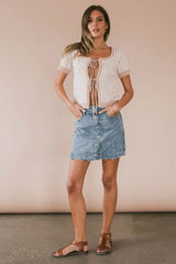 Kalista Denim Mini Skirt