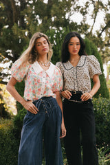 Tikoa Collared Floral Top