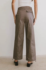 Frank and Oak Emma Wide Leg Pant in Mauve - FINAL SALE