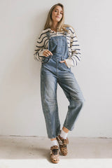 Tansy Denim Overalls in Medium Wash