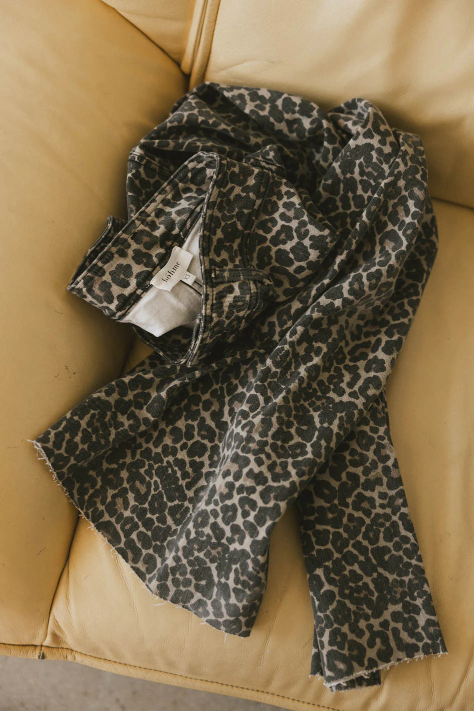 Kortnee Leopard Print Jeans