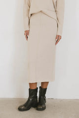 Harden Midi Skirt in Taupe